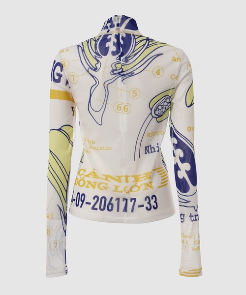 YOHEI OHNO（ヨウヘイオオノ）の「Graphic Mesh Top A（Tシャツ/カットソー・レディース・その他4/その他7/その他/その他6/その他1/その他2/その他3/その他5・36）」の17枚目の写真