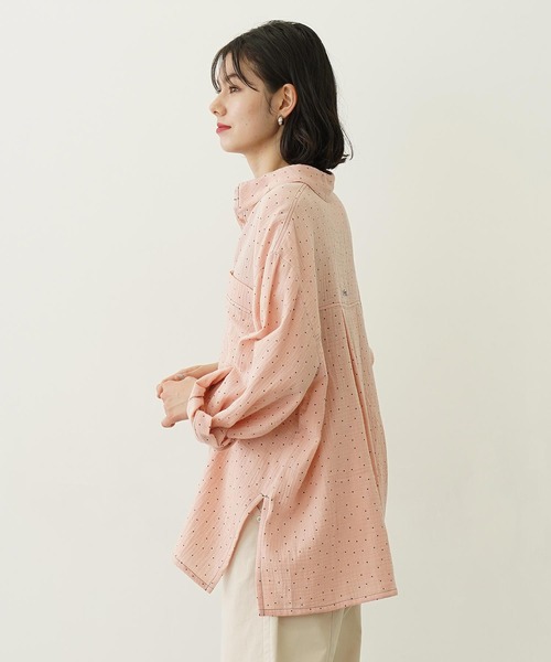 MILKFED.（ミルクフェド）の「SOLID GAUZE SHIRT（シャツ/ブラウス・レディース・ホワイト/オレンジ/グレー・ONE SIZE）」の4枚目の写真