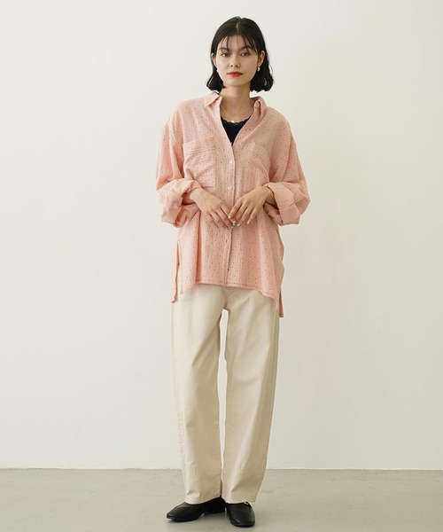 MILKFED.（ミルクフェド）の「SOLID GAUZE SHIRT（シャツ/ブラウス・レディース・ホワイト/オレンジ/グレー・ONE SIZE）」の11枚目の写真