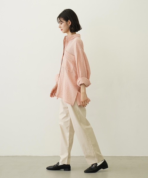MILKFED.（ミルクフェド）の「SOLID GAUZE SHIRT（シャツ/ブラウス・レディース・ホワイト/オレンジ/グレー・ONE SIZE）」の14枚目の写真