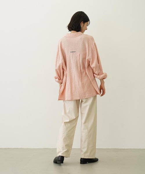 MILKFED.（ミルクフェド）の「SOLID GAUZE SHIRT（シャツ/ブラウス・レディース・ホワイト/オレンジ/グレー・ONE SIZE）」の15枚目の写真