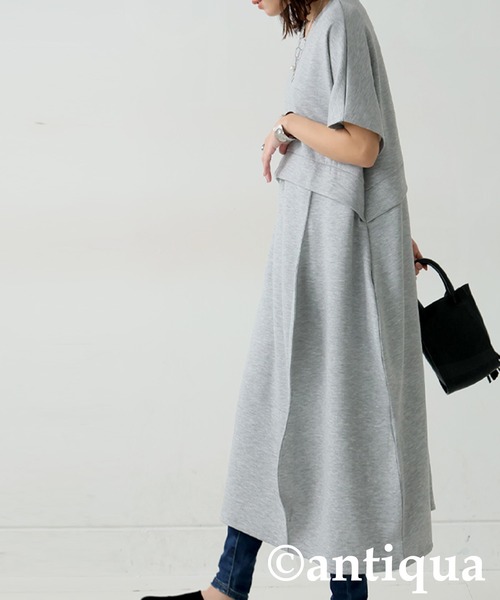 antiqua(アンティカ)の「ポンチワンピース(ワンピース・レディース・グレー/ブラック・ONE SIZE)」の10枚目の写真