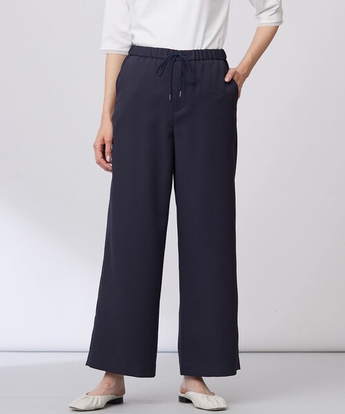 J.PRESS（ジェイプレス）の「【洗える】エアロツイルストライプ イージーパンツ（その他パンツ・レディース・カーキ系1/グレー系1/ネイビー系1・7/9/11）」の3枚目の写真