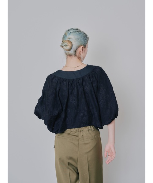 DOLLUPOOPS（ドールアップウップス）の「ペイズリージャガードブラウス（シャツ/ブラウス・レディース・ブラック/カーキ・38）」の11枚目の写真