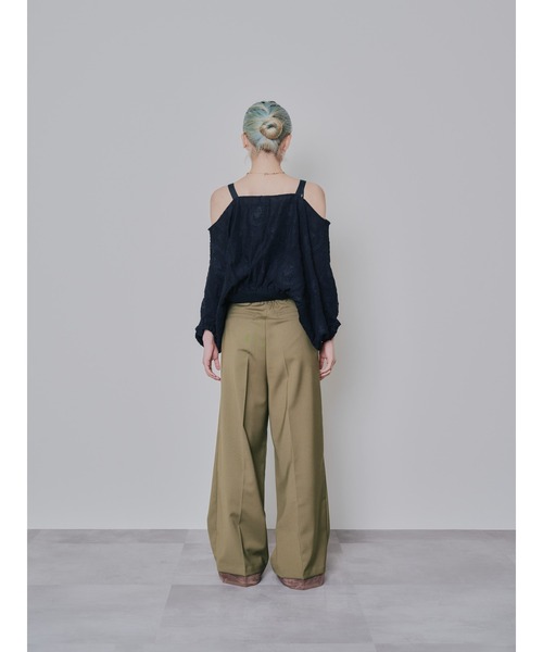 DOLLUPOOPS（ドールアップウップス）の「ペイズリージャガードブラウス（シャツ/ブラウス・レディース・ブラック/カーキ・38）」の21枚目の写真