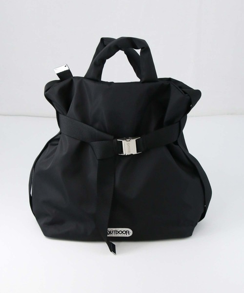 OUTDOOR PRODUCTS(アウトドアプロダクツ)の「Puilting2WAYM(バックパック/リュック・レディース・アイボリー/ブラック・FREE)」の16枚目の写真