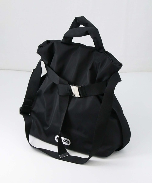 OUTDOOR PRODUCTS(アウトドアプロダクツ)の「Puilting2WAYM(バックパック/リュック・レディース・アイボリー/ブラック・FREE)」の3枚目の写真