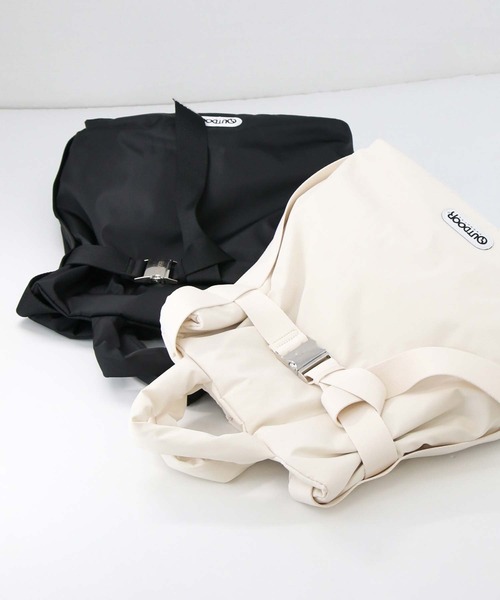OUTDOOR PRODUCTS(アウトドアプロダクツ)の「Puilting2WAYM(バックパック/リュック・レディース・アイボリー/ブラック・FREE)」の5枚目の写真