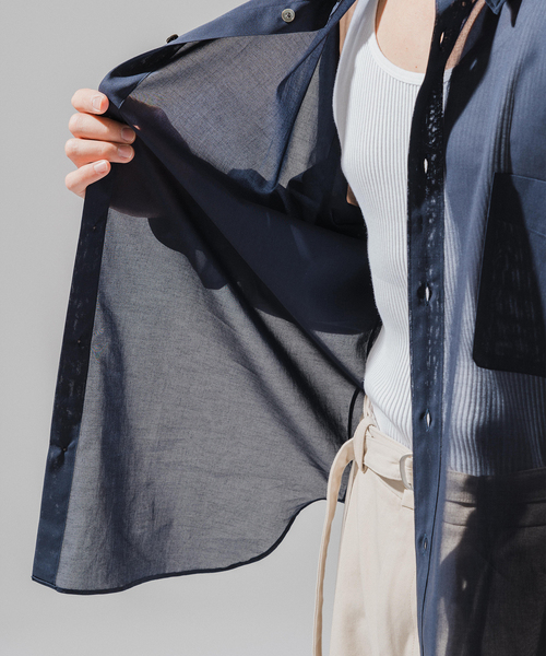 EDIFICE(エディフィス)の「E. ボイルコットン シアーシャツ(シャツ/ブラウス・メンズ・イエロー/ネイビー/グリーン/ホワイト・LARGE/MEDIUM/SMALL)」の20枚目の写真