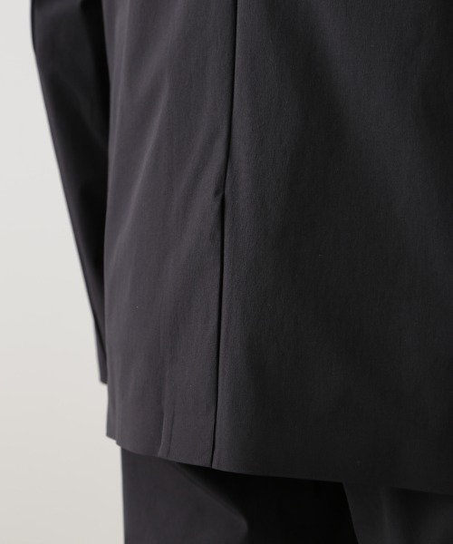 NANO universe（ナノユニバース）の「｢EVERLAST｣ テクニカルナイロンジャケット（セットアップ可）（テーラードジャケット・メンズ・ブラック/チャコール・S/M/L）」の19枚目の写真