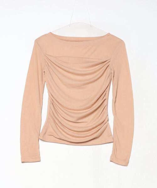 Per sist ence(パーシエンス)の「シースルードレープカットソー(Tシャツ/カットソー・レディース・グレイッシュベージュ/ベージュ/ホワイト・MEDIUM/LARGE/SMALL)」の9枚目の写真