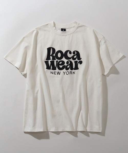 ROCAWEAR(ロカウェア)の「【ROCAWEAR/ロカウェア】ロゴプリント 半袖Tシャツ(Tシャツ/カットソー・メンズ・スミクロ/ブラック/ホワイト・XL/L/M)」の6枚目の写真