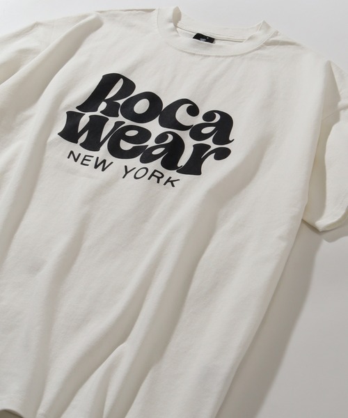 ROCAWEAR(ロカウェア)の「【ROCAWEAR/ロカウェア】ロゴプリント 半袖Tシャツ(Tシャツ/カットソー・メンズ・スミクロ/ブラック/ホワイト・XL/L/M)」の9枚目の写真