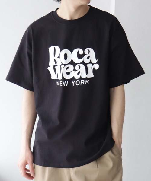 セール】【ROCAWEAR/ロカウェア】ロゴプリント 半袖Tシャツ（T
