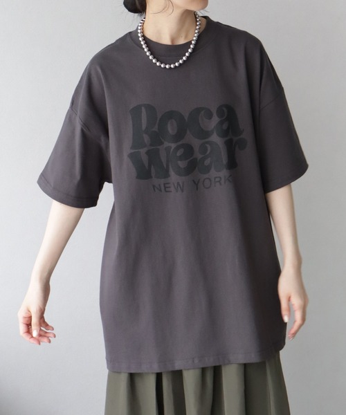 ★ROCA WEAR★ロカウェア★ロング丈 半袖Tシャツ★着丈68★Bガール ROCAWEAR（ロカウェア） 公式 ロンT JAY-Z 大きいサイズ Tシャツ 長袖