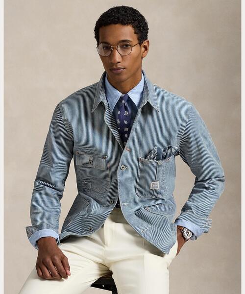 Ralph Lauren ストライプジャケットL ヒッコリー RRL