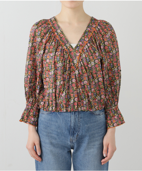 IENA LA BOUCLE(イエナラブークル)の「IENA LA BOUCLE LIBERTY プリントブラウス(シャツ/ブラウス・レディース・バーガンディー・FREE)」の21枚目の写真