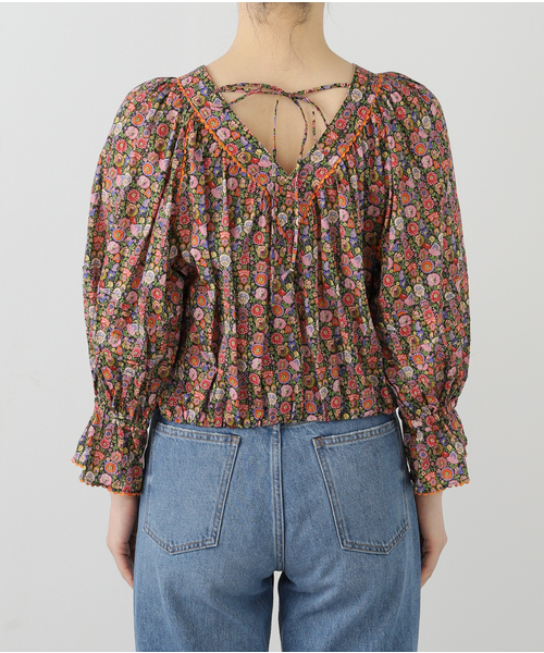 IENA LA BOUCLE(イエナラブークル)の「IENA LA BOUCLE LIBERTY プリントブラウス(シャツ/ブラウス・レディース・バーガンディー・FREE)」の19枚目の写真