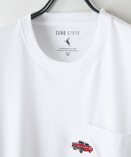 JEANS MATE(ジーンズメイト)の「【汗染みの目立ちにくいTシャツ ZEROSTAIN/ゼロステイン】胸ポケット 刺繍Tシャツ 防汚 UVカット アニマル おじさん ビール アメ車(Tシャツ/カットソー・メンズ・ホワイト系その他3/ホワイト系その他2/ブラック系その他2/ベージュ系その他3/ブルー系その他/ベージュ系その他・MEDIUM/X-LARGE/LARGE)」の22枚目の写真