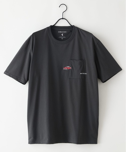 JEANS MATE(ジーンズメイト)の「【汗染みの目立ちにくいTシャツ ZEROSTAIN/ゼロステイン】胸ポケット 刺繍Tシャツ 防汚 UVカット アニマル おじさん ビール アメ車(Tシャツ/カットソー・メンズ・ホワイト系その他3/ホワイト系その他2/ブラック系その他2/ベージュ系その他3/ブルー系その他/ベージュ系その他・MEDIUM/X-LARGE/LARGE)」の17枚目の写真