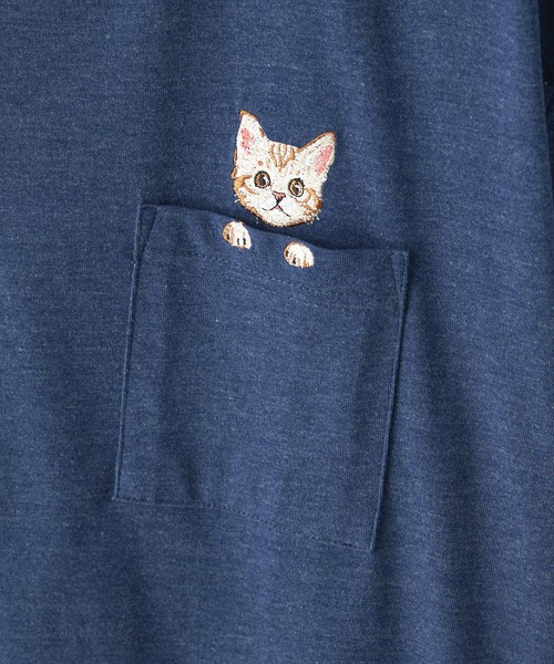 JEANS MATE(ジーンズメイト)の「【汗染みの目立ちにくいTシャツ ZEROSTAIN/ゼロステイン】胸ポケット 刺繍Tシャツ 防汚 UVカット アニマル おじさん ビール アメ車(Tシャツ/カットソー・メンズ・ホワイト系その他3/ホワイト系その他2/ブラック系その他2/ベージュ系その他3/ブルー系その他/ベージュ系その他・MEDIUM/X-LARGE/LARGE)」の11枚目の写真