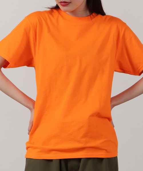 GILDAN（ギルダン）の「GILDAN/ギルダン プレミアムコットン 5.3oz 半袖Tシャツ 17色展開 2026年春夏（Tシャツ/カットソー・レディース・レッド/オレンジ/イエロー/ネイビー/ライトグレー/ホワイト/オレンジ系1/チャコール/ロイヤルブルー/ダークグレー/アーミー/ブラック/ライトブルー/ライトブラウン/サンドグレー/モスグリーン/ライトグリーン・M/S/XL/L）」の17枚目の写真