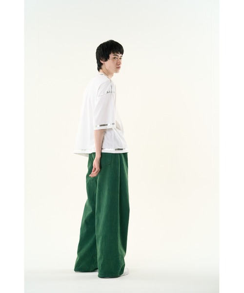 DISCOVERED(ディスカバード)の「COLOR DYE DENIM PANTS(デニムパンツ・メンズ・グリーン・LARGE/SMALL)」の19枚目の写真