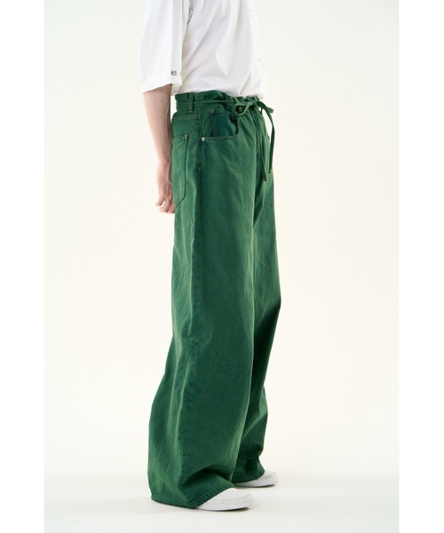 DISCOVERED(ディスカバード)の「COLOR DYE DENIM PANTS(デニムパンツ・メンズ・グリーン・LARGE/SMALL)」の22枚目の写真