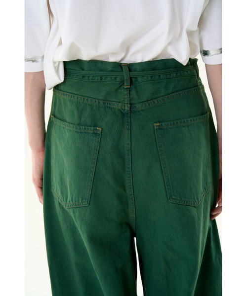DISCOVERED(ディスカバード)の「COLOR DYE DENIM PANTS(デニムパンツ・メンズ・グリーン・LARGE/SMALL)」の6枚目の写真