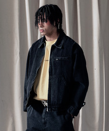 LIBERE（リベーレ）の「LIBERE リベーレ / WORK JACKET ワイドシルエットデニムワークジャケット / 251109（カバーオール）」