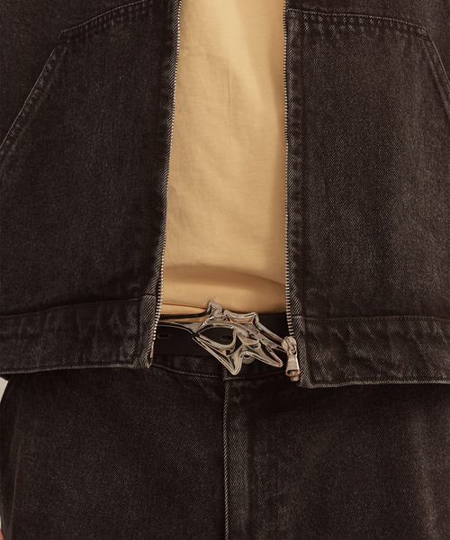 LIBERE（リベーレ）の「LIBERE リベーレ / WORK JACKET ワイドシルエットデニムワークジャケット / 251109（カバーオール・メンズ・ブラック・LARGE/MEDIUM/SMALL）」の20枚目の写真
