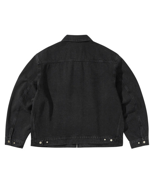 LIBERE（リベーレ）の「LIBERE リベーレ / WORK JACKET ワイドシルエットデニムワークジャケット / 251109（カバーオール・メンズ・ブラック・LARGE/MEDIUM/SMALL）」の6枚目の写真