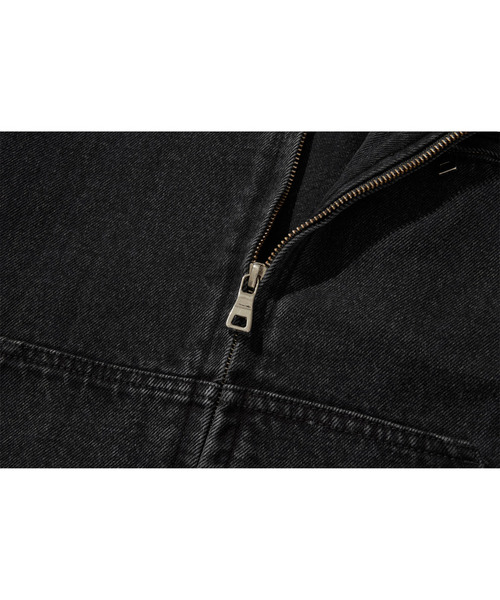 LIBERE（リベーレ）の「LIBERE リベーレ / WORK JACKET ワイドシルエットデニムワークジャケット / 251109（カバーオール・メンズ・ブラック・LARGE/MEDIUM/SMALL）」の17枚目の写真