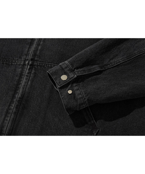 LIBERE（リベーレ）の「LIBERE リベーレ / WORK JACKET ワイドシルエットデニムワークジャケット / 251109（カバーオール・メンズ・ブラック・LARGE/MEDIUM/SMALL）」の14枚目の写真