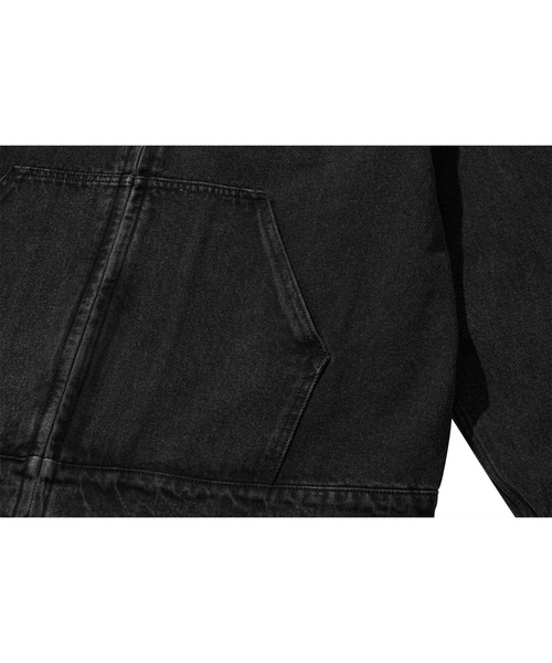 LIBERE（リベーレ）の「LIBERE リベーレ / WORK JACKET ワイドシルエットデニムワークジャケット / 251109（カバーオール・メンズ・ブラック・LARGE/MEDIUM/SMALL）」の13枚目の写真
