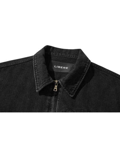 LIBERE（リベーレ）の「LIBERE リベーレ / WORK JACKET ワイドシルエットデニムワークジャケット / 251109（カバーオール・メンズ・ブラック・LARGE/MEDIUM/SMALL）」の10枚目の写真