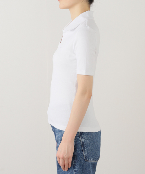 Calvin Klein(カルバン・クライン)の「【Calvin Klein / カルバン クライン】A-slim fit v neck 47AB205(Tシャツ/カットソー・レディース・ホワイト/ピンク・X-SMALL)」の16枚目の写真