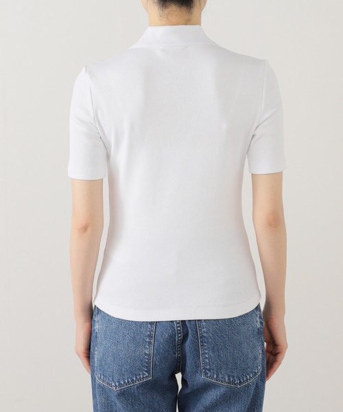 Calvin Klein(カルバン・クライン)の「【Calvin Klein / カルバン クライン】A-slim fit v neck 47AB205(Tシャツ/カットソー・レディース・ホワイト/ピンク・X-SMALL)」の17枚目の写真