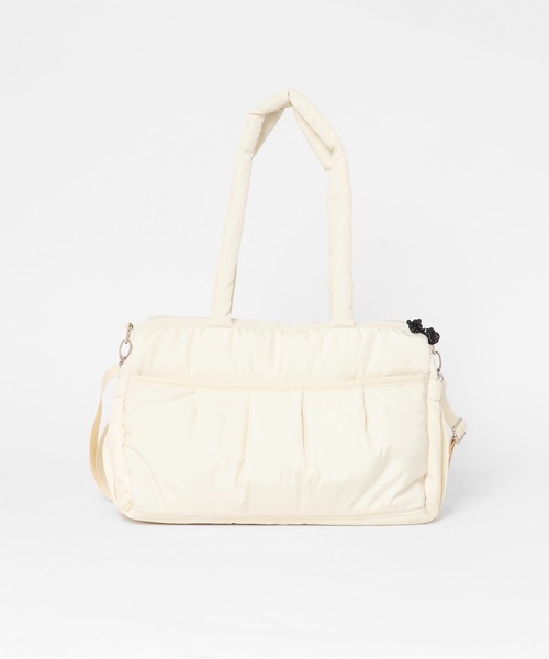 URBAN RESEARCH Sonny Label（アーバンリサーチサニーレーベル）の「SLAB　2wayPuffBostonBag（ボストンバッグ・レディース・オフホワイト/ブラック/ミント・ONE）」の20枚目の写真