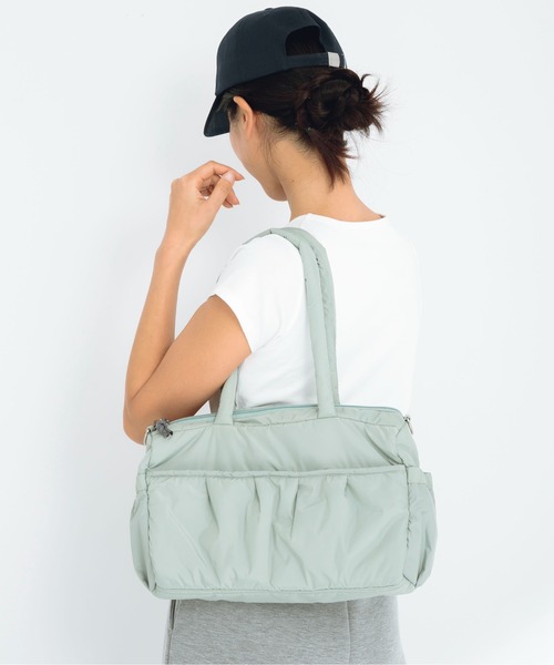 URBAN RESEARCH Sonny Label（アーバンリサーチサニーレーベル）の「SLAB　2wayPuffBostonBag（ボストンバッグ・レディース・オフホワイト/ブラック/ミント・ONE）」の18枚目の写真