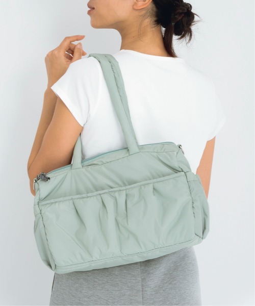 URBAN RESEARCH Sonny Label（アーバンリサーチサニーレーベル）の「SLAB　2wayPuffBostonBag（ボストンバッグ・レディース・オフホワイト/ブラック/ミント・ONE）」の16枚目の写真