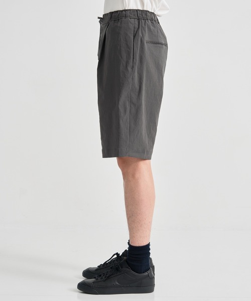 ATON / エイトン】STRETCH NYLON LINEN WIDE 2TUCKED SHORTS（その他
