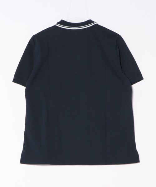 Honeys（ハニーズ）の「【ハニさら・吸水速乾・抗菌防臭・ＵＶカット】半袖刺繍入りポロシャツ（ポロシャツ・レディース・ブラック/ライトブルー/オフホワイト/ネイビー/ピンク・3L/L/LL/M/S）」の13枚目の写真