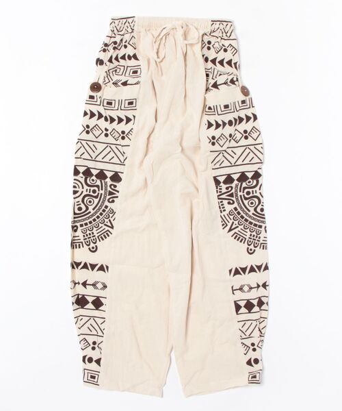 チャイハネ(チャイハネ)の「【チャイハネ】チャーンサイMEN'Sパンツ(その他パンツ・メンズ・ブラウン/オフホワイト/ブラック・FREE)」の2枚目の写真