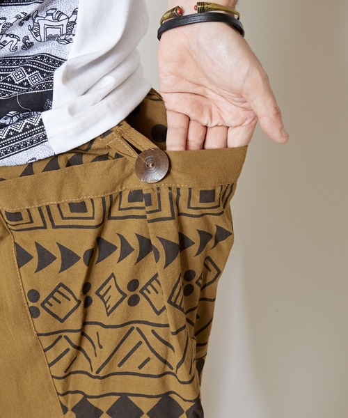 チャイハネ(チャイハネ)の「【チャイハネ】チャーンサイMEN'Sパンツ(その他パンツ・メンズ・ブラウン/オフホワイト/ブラック・FREE)」の8枚目の写真