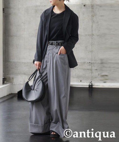 antiqua（アンティカ）の「本革ベルト（ベルト・レディース・ブラック・FREE）」の7枚目の写真