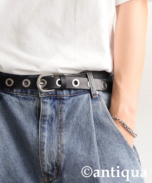 antiqua（アンティカ）の「本革ベルト（ベルト・レディース・ブラック・FREE）」の13枚目の写真