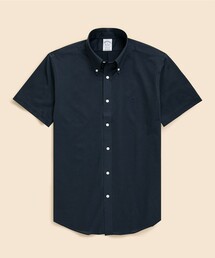 Brooks Brothers 濃紺 半袖リネンシャツ Brooks Brothers 半袖リネンシャツ BDシャツ XL ネイビー 紺