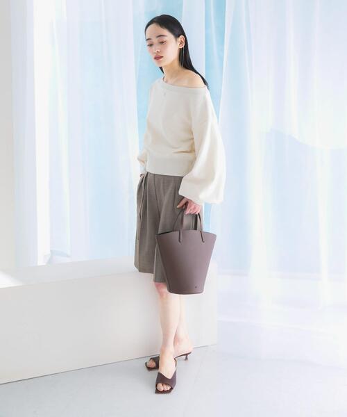 URBAN RESEARCH ROSSO WOMEN（アーバンリサーチ　ロッソ）の「リネンライクハーフパンツ（その他パンツ・レディース・ライトベージュ/ブラウン・36/38）」の20枚目の写真