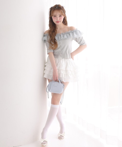 one after another NICE CLAUP(ワンアフターアナザーナイスクラップ)の「ビッグリボンポインテッドサンダル(サンダル・レディース・ブラック/イエロー/ホワイト・L/M/S)」の10枚目の写真